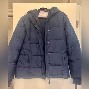 Amazon Essentials Dark Blue Hooded Jacket